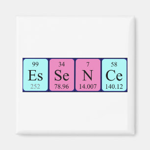 Aimant de nom de table périodique Essence