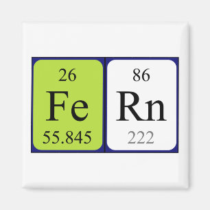 Aimant de nom de table périodique Fermer