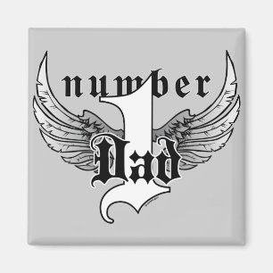 Aimant de papa du numéro un