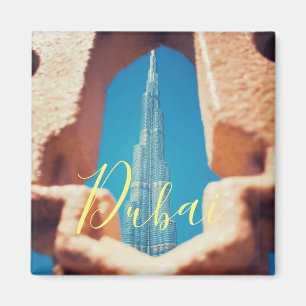 Aimant de paysage de gratte-ciel de ville de Duba