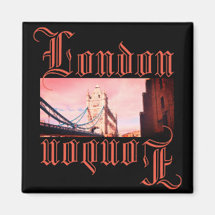 Aimant de paysage de Londres City Tower Bridge vin