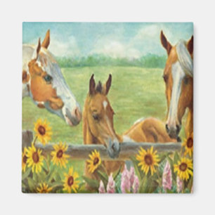 Aimant de peinture de cheval