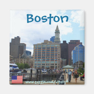 Aimant de photographie de Boston le Massachusetts