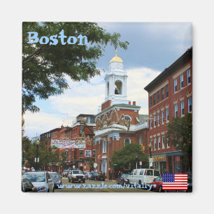 Aimant de photographie de Boston le Massachusetts
