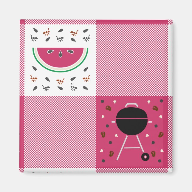 Aimant de pique-nique d'été (Devant)