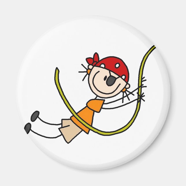 Aimant de pirate de bâton (Devant)