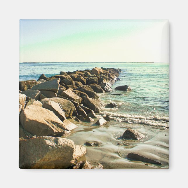 Aimant de plage de Rhode Island (Devant)