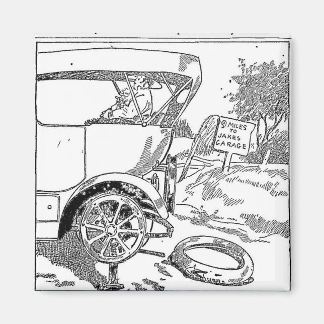 Aimant de plaisanterie vintage (Devant)