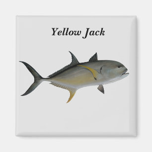 Aimant de poisson à Jack jaune