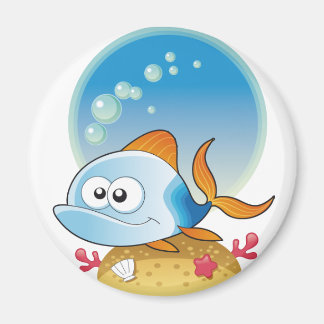 Aimant de poisson bleu