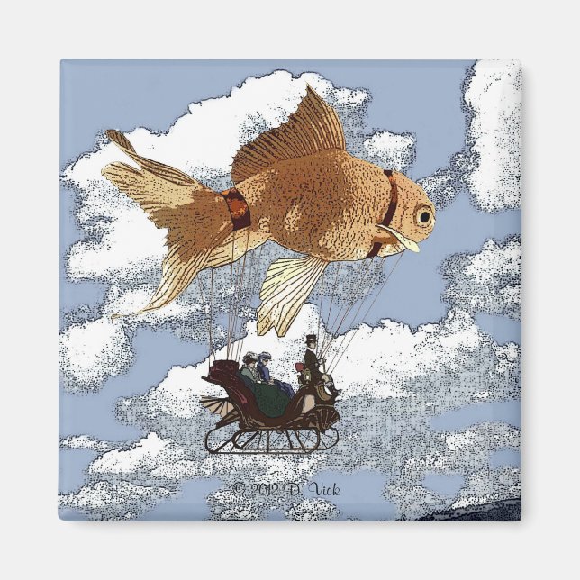 Aimant de poisson d'or (Devant)