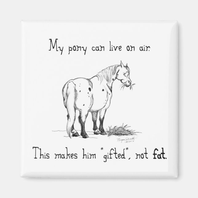 Aimant de poney gras (Devant)