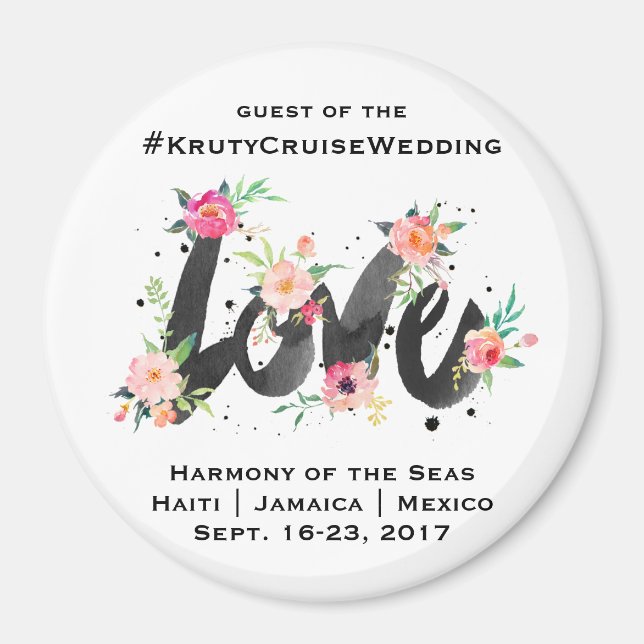 Aimant de porte Mariage de croisière (Devant)