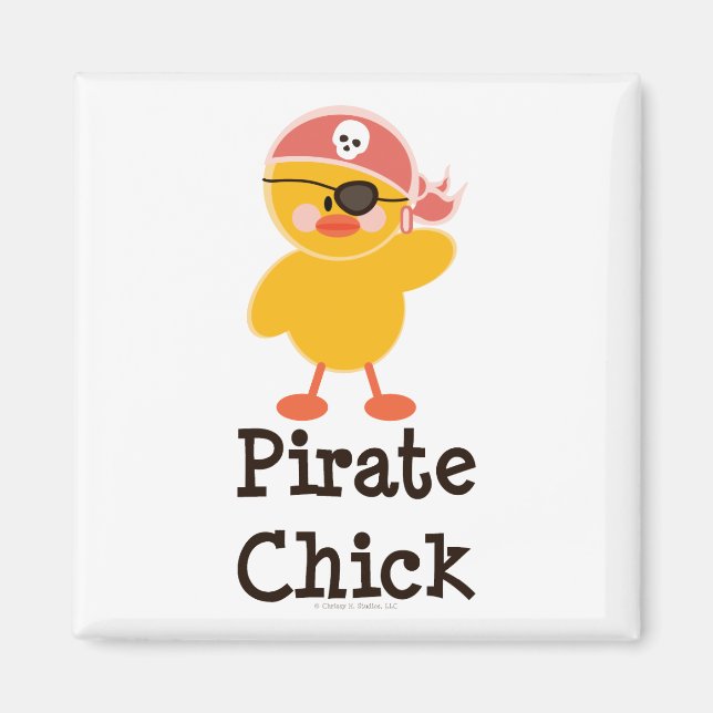 Aimant de poulet au pirate (Devant)