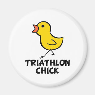 Aimant de poussin de triathlon