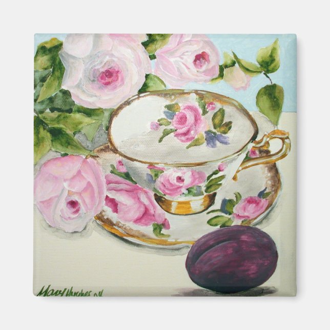 Aimant de prune et de thé (Devant)