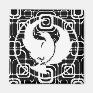 Aimant de rallonge coudée avec les carrés blancs