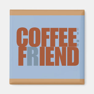 Aimant de rectangle de démon de café