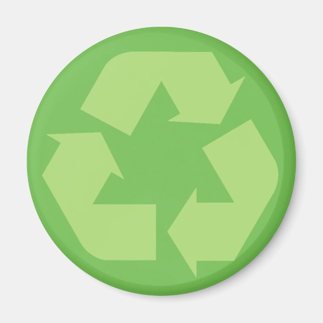 Aimant de recyclage vert (Devant)