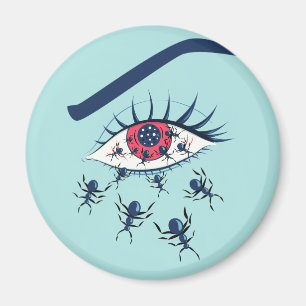 Aimant De Red Eye déplaisant étrange avec les fourmis de