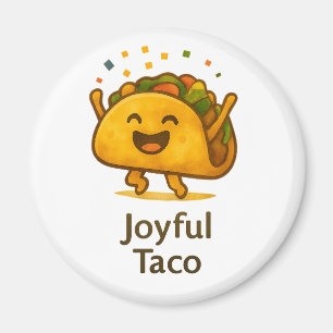 Aimant de réfrigérateur Cute Taco   Cadeau drôle p