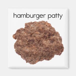 Aimant de réfrigérateur de Patty d'hamburger