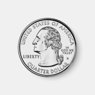 Aimant de réfrigérateur de pièce de monnaie de