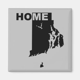 Aimant de réfrigérateur de Rhode Island, maison lo