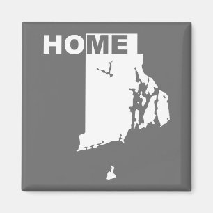 Aimant de réfrigérateur de Rhode Island, maison lo