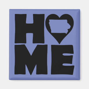 Aimant de réfrigérateur Iowa Home Heart State