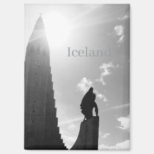Aimant de réfrigérateur Islande – Église Hallgríms