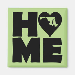 Aimant de réfrigérateur Maryland Home Heart State