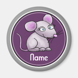 Aimant de réfrigérateur, modèle nommé, souris