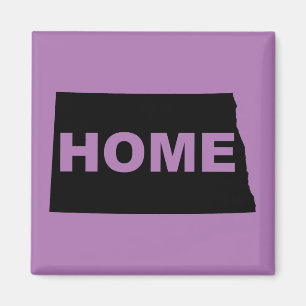Aimant de réfrigérateur North Dakota Home Away Fro