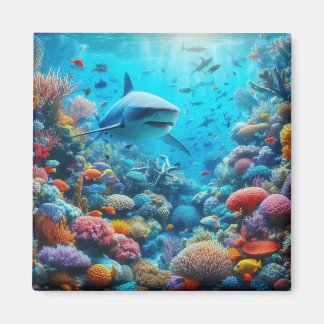 Aimant de réfrigérateur Requin