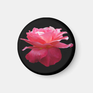 Aimant de réfrigérateur rond rose rose cadeau jard