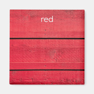 Aimant de réfrigérateur rouge