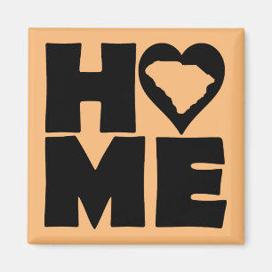 Aimant de réfrigérateur South Carolina Home Heart