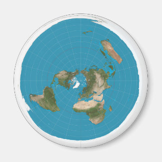 Aimant de réfrigérateur Terre plate