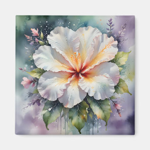 aimant de rêve d'hibiscus blanc