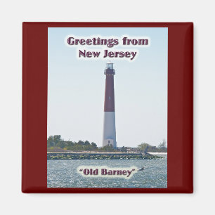 Aimant de salutations du phare NJ de Barnegat
