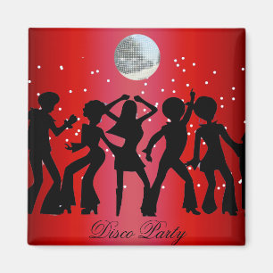Aimant de sauvegarde de date de soirée disco