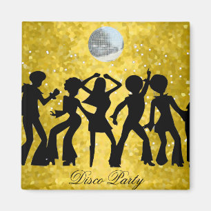 Aimant de sauvegarde de la date de la soirée disco