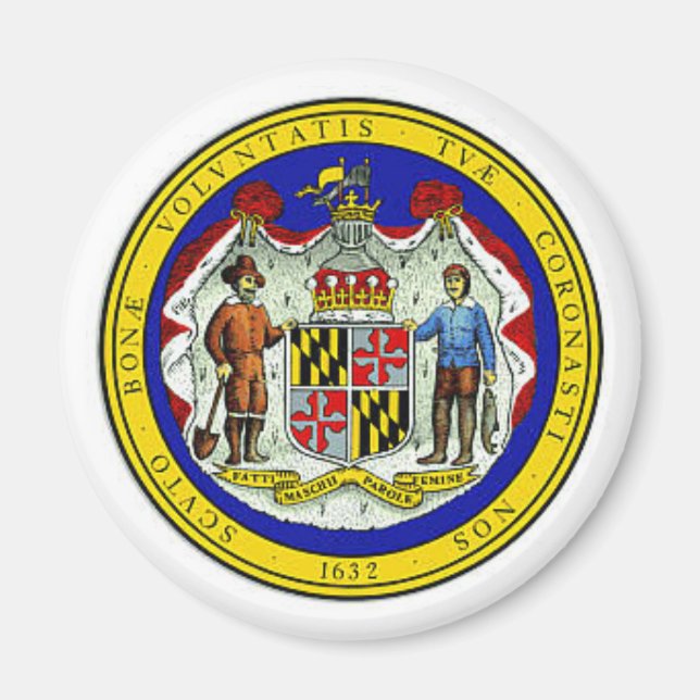 Aimant de sceau de l'État du Maryland (Devant)