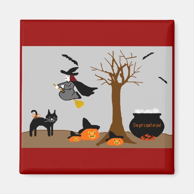 Aimant de scène d'Halloween (Devant)