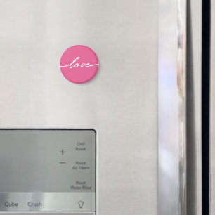 Aimant de script d'amour rose de la Saint-Valentin