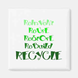 Aimant de sensibilisation au recyclage