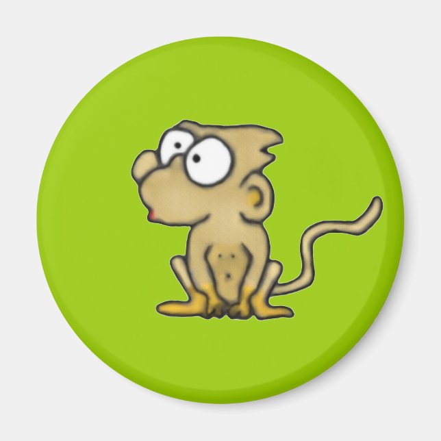 Aimant de singe de bande dessinée (Devant)