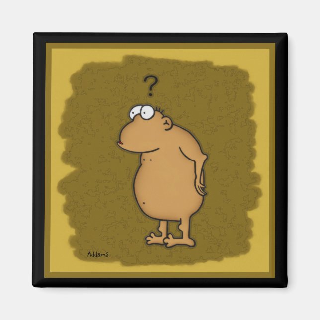 Aimant de singe de bande dessinée (Devant)