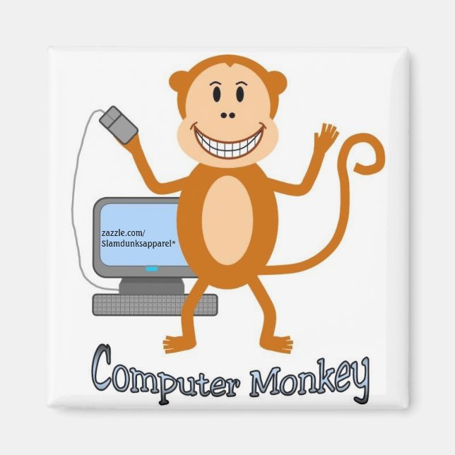 Aimant de singe de l'ordinateur (Devant)